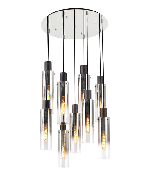 Brooks Slim Round Pendant 9 Light